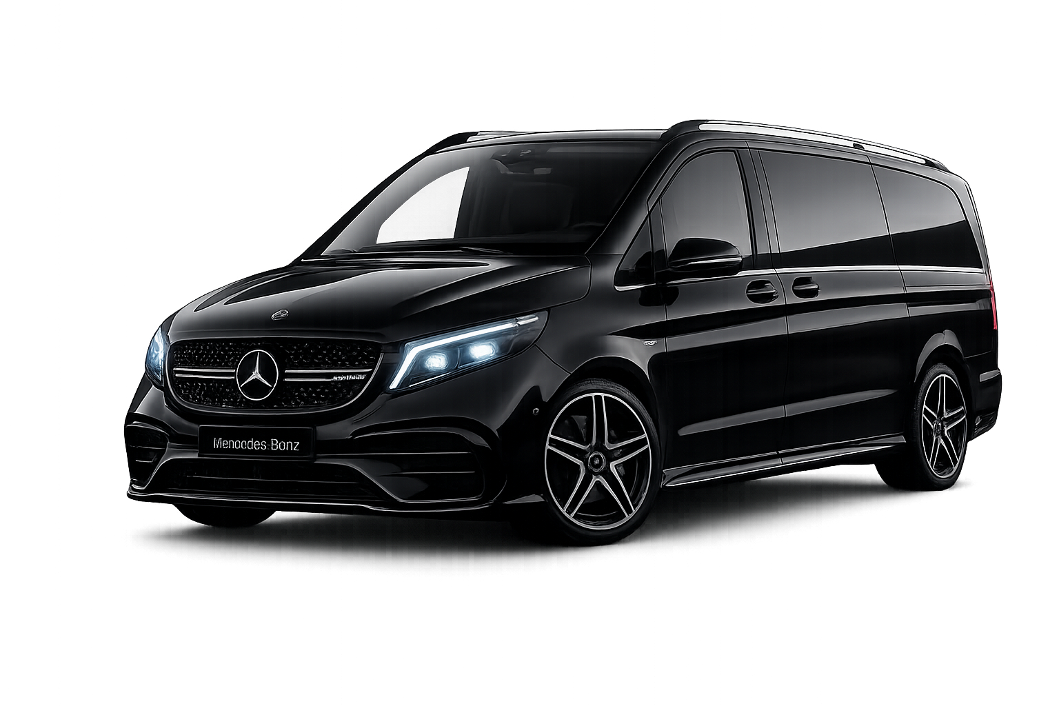 Van Mercedes V-Class avec chauffeur privé Bella Transport à Paris